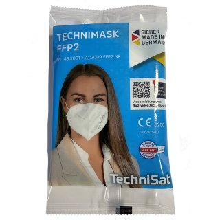 20er Pack FFP2-Maske TechniSat mit Ohrenschlaufen (4x5er)