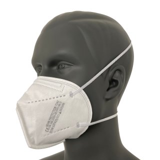20er Pack FFP2-Maske 7143 WEIß mit 2-fachem Kopfband - mit Dolomitstaubprüfung