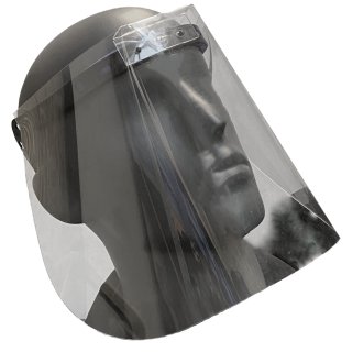 Transparentes Gesichtsschild FLEX - mit anpassbaren Kopfhalterung