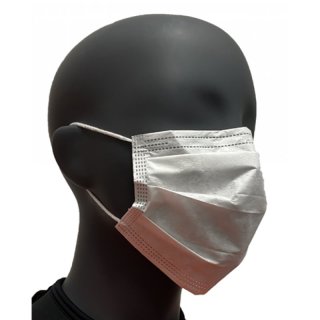 Medizinische Gesichtsmaske WEIß - Typ II R - mit Ohrenschlaufen - 50 Stück in Box (BG01002)